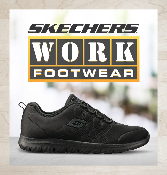 skechers slip resistant work shoes 