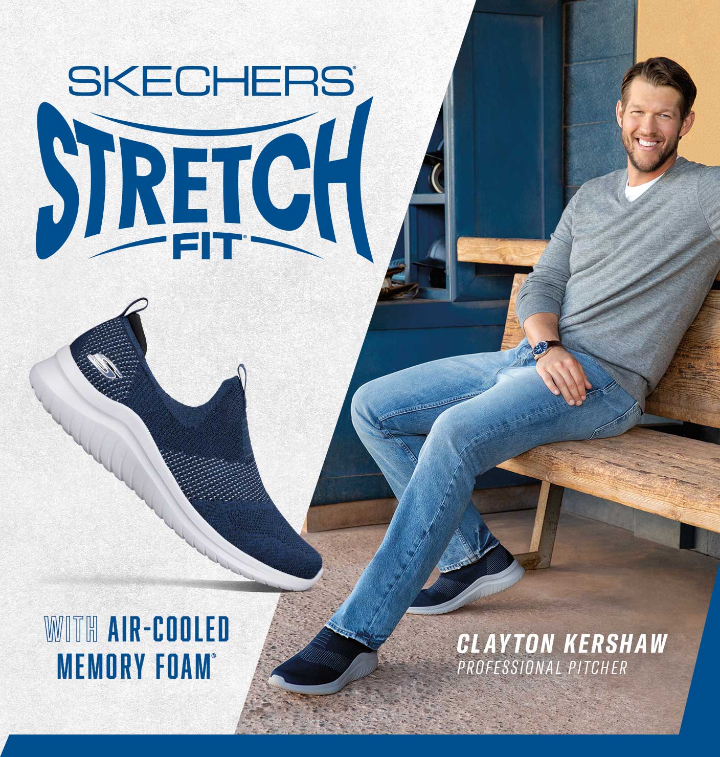 stretch knit skechers for men