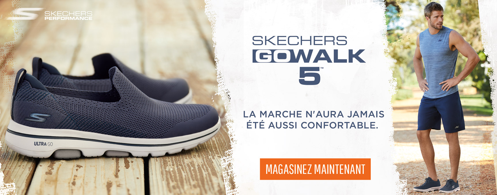 skechers go walk enfant brun